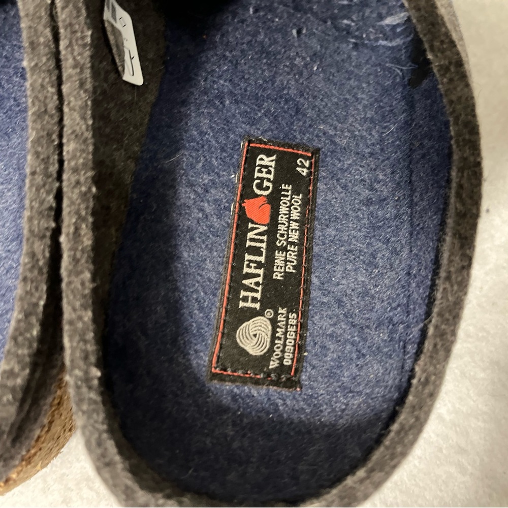 Haflinger Womens GRIZZLY HEELED Demin Blue Clogs Slippers Sz 42 Bratz Y2k Style - Picture 6 of 10